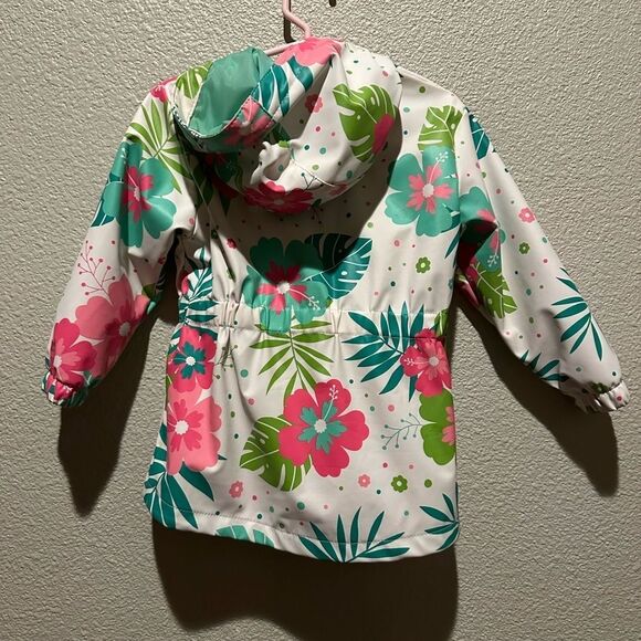 NWOT Western Chief Floral Hooded Raincoat Sise 3T - Picture 7 of 10